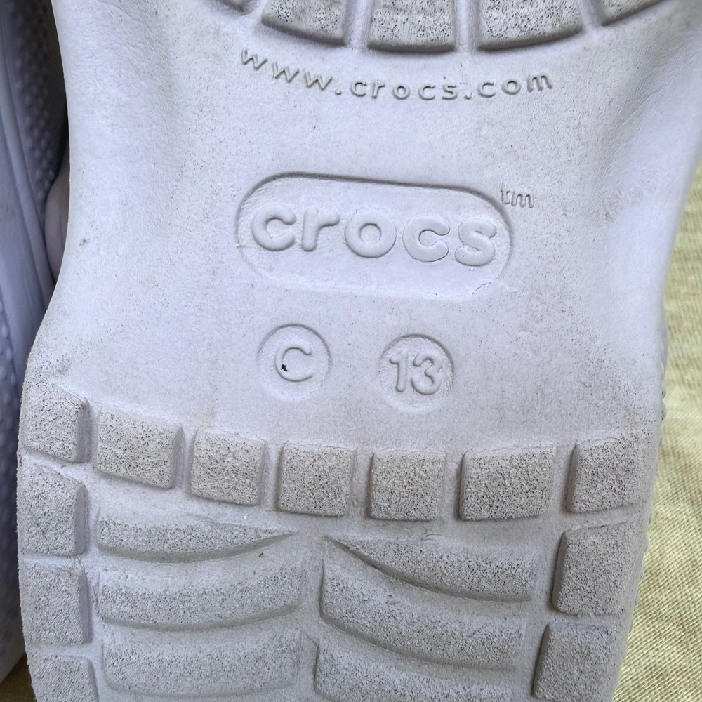 Kids Crocs Classic Clog Lavender Purple Size C13 Slip On Shoes - Picture 5 of 5